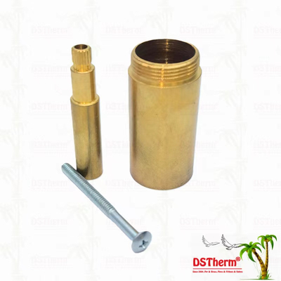 ทองแดง / โครม Plated วาล์ว Stem Extension Sleeve 1/2 " - 1" ขนาดที่กําหนดเอง