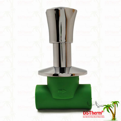PN25 PPR Stop Valve 20-40mm โครมเคลือบด้วยมือกันคลื่น