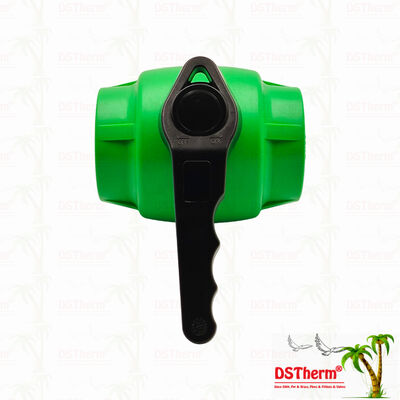 วาล์วลูกบอล PPR พร้อมด้ามจับแบบคลื่นและลูกบอลทองเหลืองสำหรับระบบประปา 20-63 มม. ปรับแต่งได้