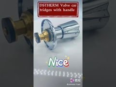 ที่จับโลหะผสมสังกะสีชุบโครเมี่ยมทรงกลมสำหรับตลับวาล์วทองเหลือง