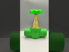 ราคาหรู พลาสติกทองแดง-พลาสติก PPR วาล์วลูกบอล ทนต่อการกัดกร่อน ระดับความดันสูง