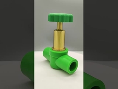 ราคาหรู พลาสติกทองแดง-พลาสติก PPR วาล์วลูกบอล ทนต่อการกัดกร่อน ระดับความดันสูง