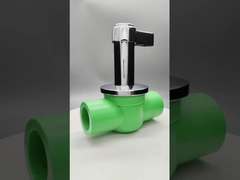 ราคาหรู พลาสติกทองแดง-พลาสติก PPR วาล์วลูกบอล ทนต่อการกัดกร่อน ระดับความดันสูง