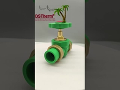 PPR 3 มิติ Double Union Ball Valve ติดตั้งเปิดตัว ขนาดที่กําหนดเอง