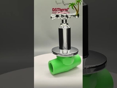 PPR โครม Plated หรูหราบอลวาล์วกับข้อมือข้าม ทองแดง Core แคททริจทองแดง