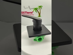 ช่องสามทางสี่เหลี่ยม Ppr ดํา Plated ผสมผสาน วาล์วอาบน้ํา วาล์วผสม