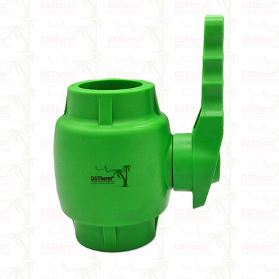 PPR พลาสติกบอลแวลเวฟกับมือลื่นและบอลทองแดง Ergonomic มือลื่น 20-63mm