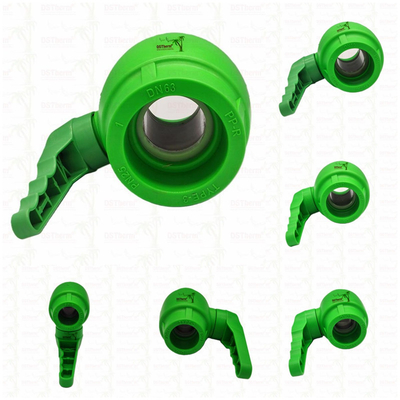 PPR พลาสติกบอลแวลเวฟกับมือลื่นและบอลทองแดง Ergonomic มือลื่น 20-63mm