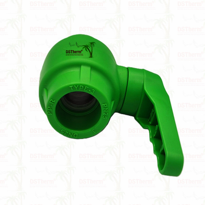 PPR พลาสติกบอลแวลเวฟกับมือลื่นและบอลทองแดง Ergonomic มือลื่น 20-63mm