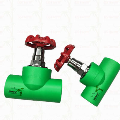 วาล์วปิด PPR และวาล์วปิด PPR พร้อมการบำบัดด้วยความเย็น การทดสอบที่นั่งผ่าน การปรับการไหล