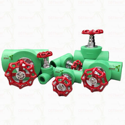 วาล์วปิด PPR และวาล์วปิด PPR พร้อมการบำบัดด้วยความเย็น การทดสอบที่นั่งผ่าน การปรับการไหล