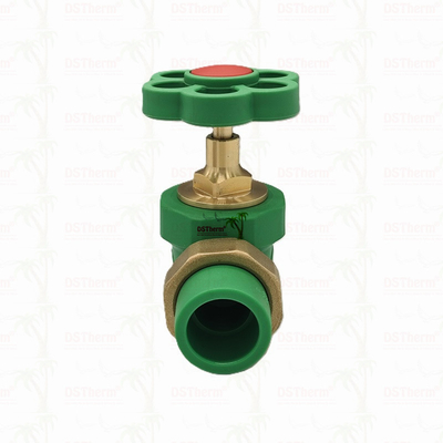 PPR Double Union Ball Valve Exposed Installation กันสนิม ขนาดที่กําหนดเอง