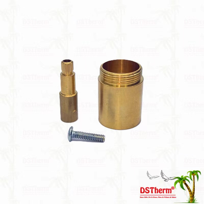 ทองแดง / โครม Plated วาล์ว Stem Extension Sleeve 1/2 " - 1" ขนาดที่กําหนดเอง