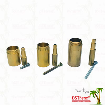 ทองแดง / โครม Plated วาล์ว Stem Extension Sleeve 1/2 " - 1" ขนาดที่กําหนดเอง