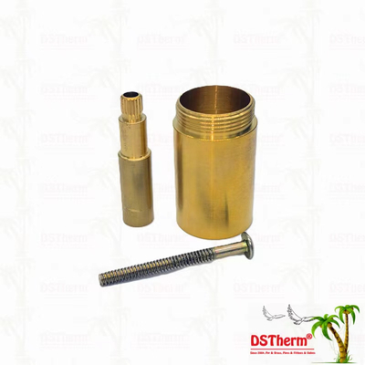 ทองแดง / โครม Plated วาล์ว Stem Extension Sleeve 1/2 " - 1" ขนาดที่กําหนดเอง