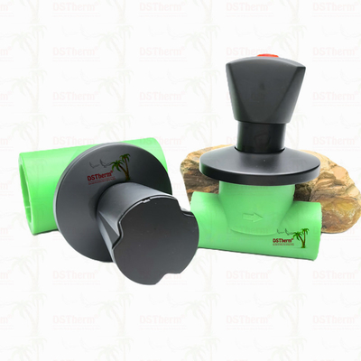 Ppr Black Plated Stop Valve Brass Valve Core Electrophoretic Black Coating ขนาดที่กําหนดเอง