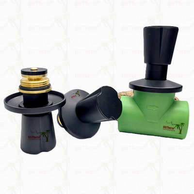 Ppr Black Plated Stop Valve Brass Valve Core Electrophoretic Black Coating ขนาดที่กําหนดเอง