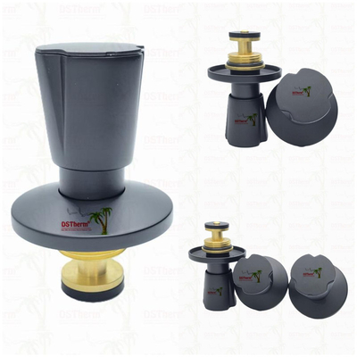 Ppr Black Plated Stop Valve Brass Valve Core Electrophoretic Black Coating ขนาดที่กําหนดเอง