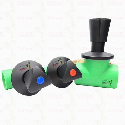 Ppr วาล์วปิดเคลือบสีดํา ด้วยมือสามเหลี่ยม BlackFlow วาล์วแม่นยํา Electrophoretic Black Coating