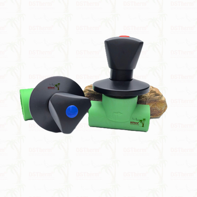 Ppr วาล์วปิดเคลือบสีดํา ด้วยมือสามเหลี่ยม BlackFlow วาล์วแม่นยํา Electrophoretic Black Coating