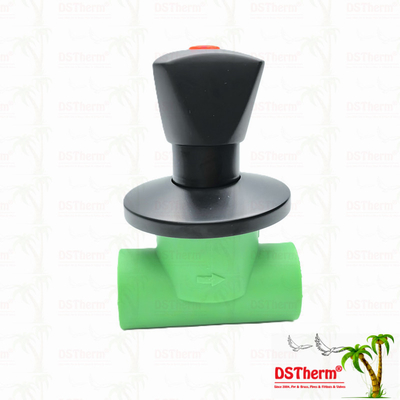 Ppr วาล์วปิดเคลือบสีดํา ด้วยมือสามเหลี่ยม BlackFlow วาล์วแม่นยํา Electrophoretic Black Coating