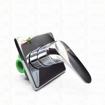 สามทาง Ppr โครม Plated Mixer วาล์วน้ําอาบน้ําด้วยแผ่นสี่เหลี่ยม 20-25mm