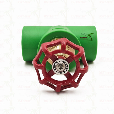 วาล์วหยุด PPR สีดํา พร้อมกระสุนสีโครม / ทองแดงที่ได้รับการรับรองจาก ISO 15784 Global Vlave 20-110mm