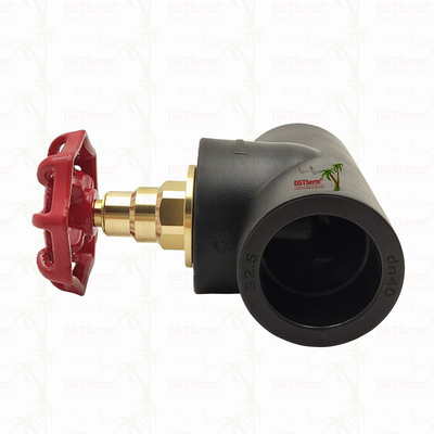 วาล์วหยุด PPR สีดํา พร้อมกระสุนสีโครม / ทองแดงที่ได้รับการรับรองจาก ISO 15784 Global Vlave 20-110mm