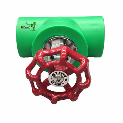 วาล์วหยุด PPR สีดํา พร้อมกระสุนสีโครม / ทองแดงที่ได้รับการรับรองจาก ISO 15784 Global Vlave 20-110mm