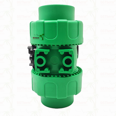 Lock Ball PPR Double Union Ball Valve With Plastic Ball S2.5 20-63MM โลโก้ที่กําหนดเอง