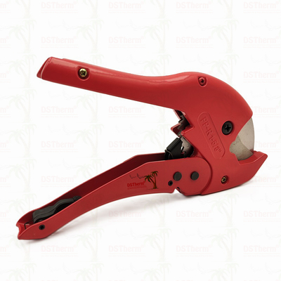 เครื่องตัดท่อพลาสติกสีแดง เครื่องตัด PPR ISO9001 DIN8077/8078 20-40MM