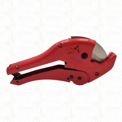 เครื่องตัดท่อพลาสติกสีแดง เครื่องตัด PPR ISO9001 DIN8077/8078 20-40MM