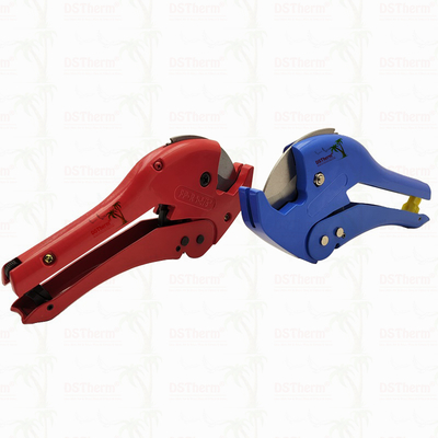 เครื่องตัดท่อพลาสติกสีแดง เครื่องตัด PPR ISO9001 DIN8077/8078 20-40MM