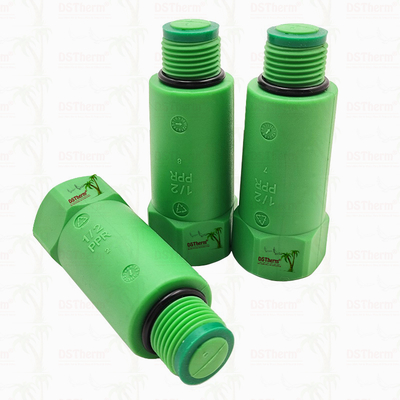 พล็อกท่อ PPR พล็อกทดสอบ PPR พล็อกยาว สี / โลโก้ที่กําหนดเอง 1/2 " 3/4"