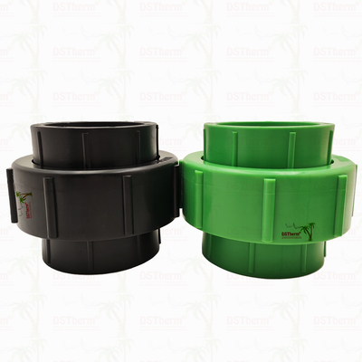 Ppr สีดํา พลาสติก สหภาพสําหรับระบบท่อ