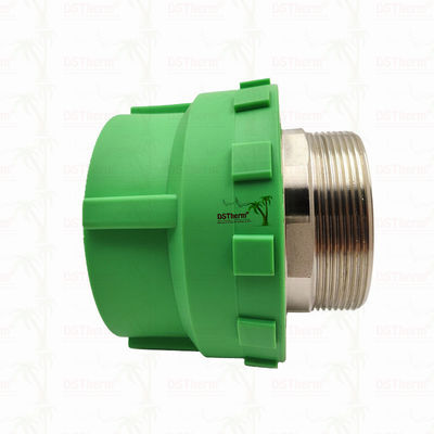 ข้อต่อเกลียวตัวผู้ PPR พลาสติก อุปกรณ์ท่อ PPR 75*2 1/2" ขนาดที่กำหนดเอง
