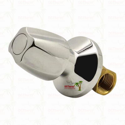 วาล์วปิดทองแดงเคลือบด้วยโครมวาล์วปิดโลก สไตล์อเมริกาใต้ A 1/2 "-1"