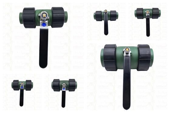 วาล์วบอลแบบสวมเร็ว PPR พร้อมลูกบอลทองเหลือง ด้ามจับเหล็ก 20-63MM ปรับแต่งโลโก้ได้