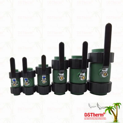 วาล์วบอลแบบสวมเร็ว PPR พร้อมลูกบอลทองเหลือง ด้ามจับเหล็ก 20-63MM ปรับแต่งโลโก้ได้