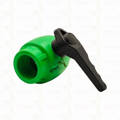 วาล์วลูกบอล PPR พร้อมด้ามจับแบบคลื่นและลูกบอลทองเหลืองสำหรับระบบประปา 20-63 มม. ปรับแต่งได้