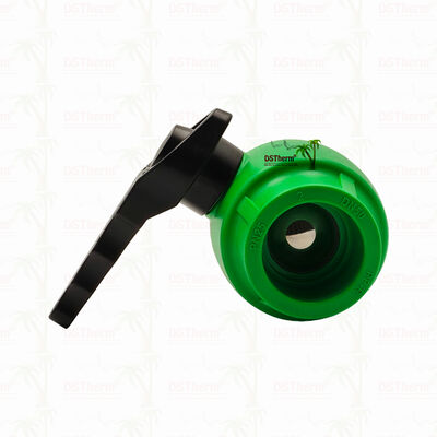 วาล์วลูกบอล PPR พร้อมด้ามจับแบบคลื่นและลูกบอลทองเหลืองสำหรับระบบประปา 20-63 มม. ปรับแต่งได้