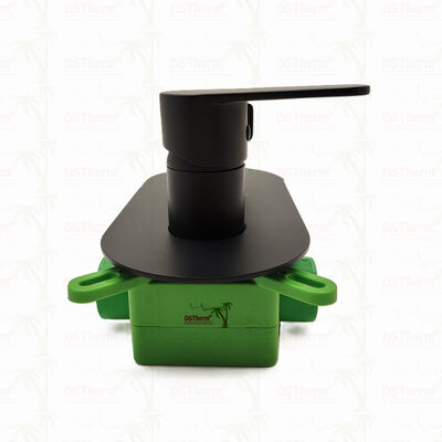 PPR 5 Ways ผสมสีดํา วาล์วอาบน้ําสําหรับควบคุมอุณหภูมิและการไหล