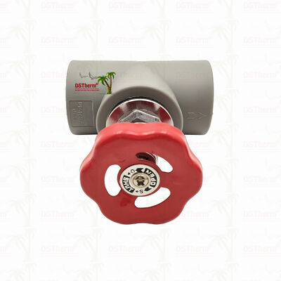 วาล์วหยุด PPR ที่เคลือบด้วยโครมสีเทา ด้วยกล่องทองแดง Global Vlave 20-110mm