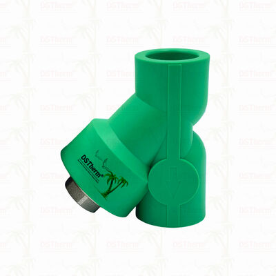 PPR Strainer Valve PN25 Compact Y-Shaped Filter Valve 20?? 32 มม. สําหรับระบบน้ํา