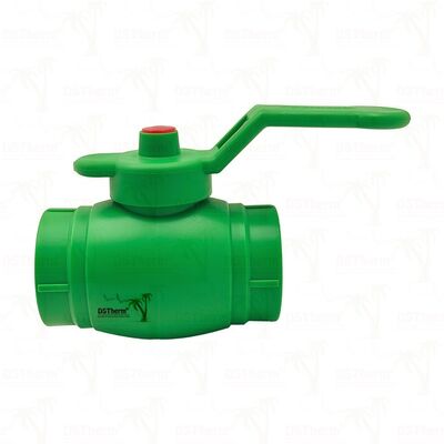 บอลวาล์ว PPR ทองเหลือง-บอลวาล์วพร้อมด้ามจับเหล็ก PN25 20-63 มม. ปรับแต่งได้
