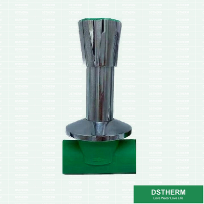 ด้ามยาว PPR Stop Valve ปกปิดวาล์วหยุดท่อประปาพลาสติก PN25
