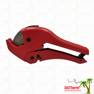 เครื่องตัดท่อพลาสติกสีแดง เครื่องตัด PPR ISO9001 DIN8077/8078 20-40MM