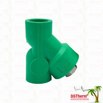 PPR Strainer Valve PN25 Compact Y-Shaped Filter Valve 20?? 32 มม. สําหรับระบบน้ํา